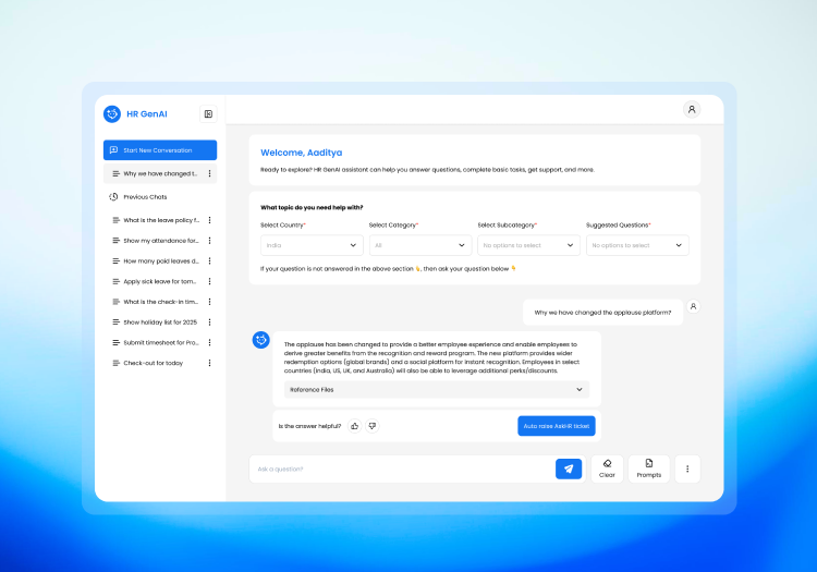 GenAI HR Assistant image